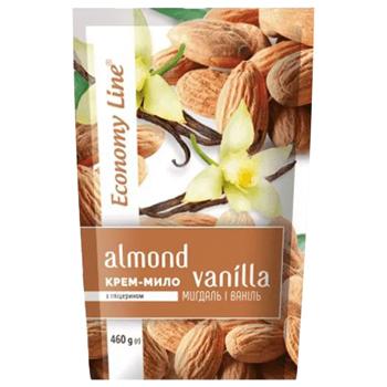 Economy Line Almond and Vanilla Cream Soap with Glycerin 460ml - buy, prices for Chudo Market - photo 1