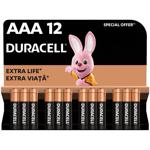 Duracell AAA Alkaline Batteries 12pcs