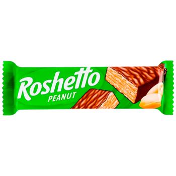 Roshen Roshetto Wafer Bar with Peanuts 34g - buy, prices for Epicentr FOOD - photo 1