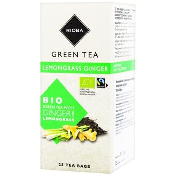 Rioba Bio Green Tea with Ginger and Lemongrass 1.5g*25pcs