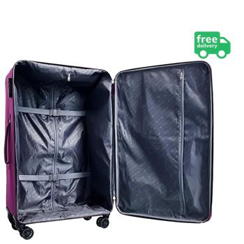 Airport BI 4K55 S23 Purple Suitcase 45x75x25cm - buy, prices for Auchan - photo 3