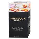 Чай чорний Sherlock Secrets Spring Feeling з чебрецем та ароматом персика 1,8г*22шт