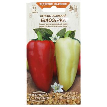 Nasinnya Ukrayiny White Star Sweet Pepper Seeds 0.25g - buy, prices for MegaMarket - photo 1