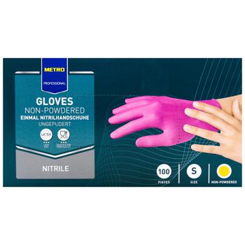 Metro Professional Pink Nitrile Gloves S 100pcs - buy, prices for METRO - photo 2