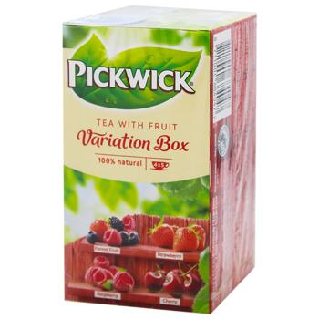 Чай черный PickWick с кусочками фруктов и ягодами 4 вида 1,5г*20шт