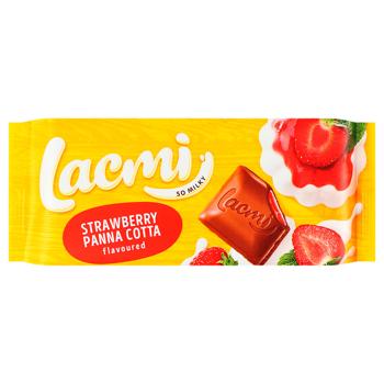 Шоколад молочный Roshen Lacmi Strawberry Panna Cotta 90г
