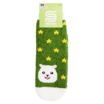 Носки детские Premier Socks пушистые р.16-18 зеленый