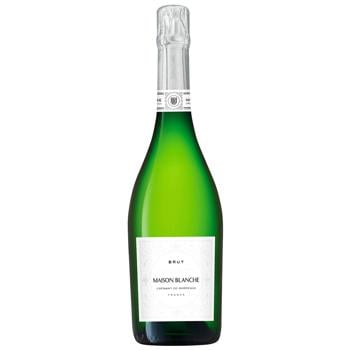 Вино ігристе Maison Blanche Cremant Brut біле брют 12% 0,75л - купити, ціни на WINETIME - фото 1