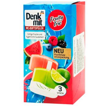 Блок для унітазу Denkmit Фруктовий аромат 55г*3шт