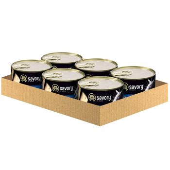 Savory Adult упаковка вологого корму для котів 6 шт х 200 г - риба - купити, ціни на MasterZoo - фото 1