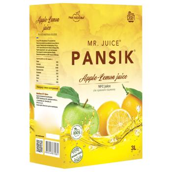 Сік Pansik яблучно-лимонний 3л