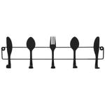 Крючки для кухонных аксессуаров черные 40см 16050B-15