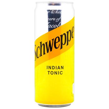 Schweppes Indian Tonic Carbonated Drink 0.33l - buy, prices for COSMOS - photo 1