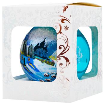 Шар ёлочный Різдвяні Історії Окраина села 10см