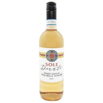 Вино Sole Dorato Pinot Grigio DOC Delle Venezie розовое сухое 12% 0,75л