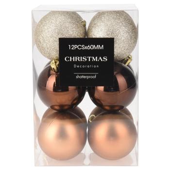 Koopman Christmas Tree Ball 12pcs 60mm - buy, prices for Tavria V - photo 1