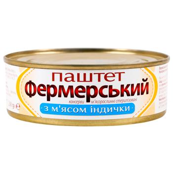 Паштет Онисс Фермерський з м'ясом індички 240г - купити, ціни на Cупермаркет "Харків" - фото 1