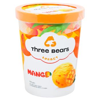 Three Bears Mango Sorbet Ice Cream 500g - buy, prices for Ideal - photo 1
