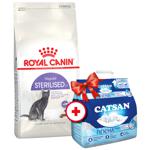 Корм сухой Royal Canin Sterilised 37 с домашней птицей для стерилизованных кошек 4кг + наполнитель Catsan 5л