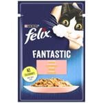 Корм вологий Felix Fantastic з лососем для дорослих котів 85г
