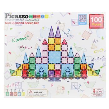 Конструктор магнитный Picasso Tiles Mini Diamond Series Set 100 деталей - купить, цены на NOVUS - фото 2