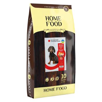 Корм сухой Home Food с уткой и нутом для взрослых собак малых пород 10кг - купить, цены на MasterZoo - фото 1