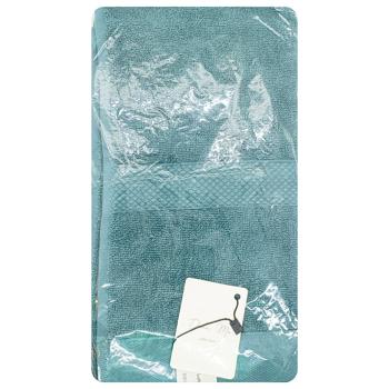 Dina.Me Qd-0572 Terry Mineral Blue Towel 50*90cm 500 g/m2 - buy, prices for Tavria V - photo 1