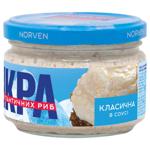 Икра атлантических рыб Norven в белом соусе классическая 160г