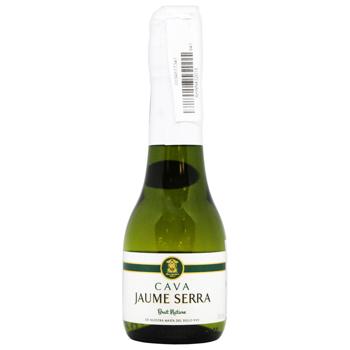 Вино игристое Jaume Serra Cava Brut Nature белое сухое 11,5% 200мл