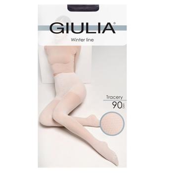 Колготи жіночі Giulia Tracery 90 Den р.2 Vintage Grape