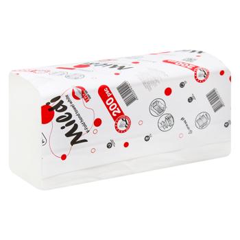 Рушники паперові Mildi Pro Expert V-типу білі 2-шарові 200 листів - купити, ціни на Ідеал - фото 3
