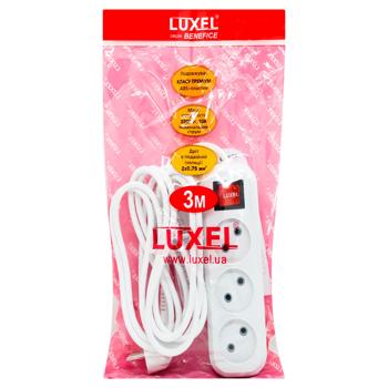 Luxel 3-Outlet Power Strip 3m - buy, prices for EKO Market - photo 1