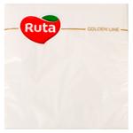 Салфетки Ruta Колор белые бумажные 3-слойные 33*33см 20шт