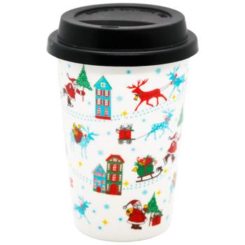 Galleryglass New Year's Assortment Glass with Silicone Lid 410ml - buy, prices for Auchan - photo 1