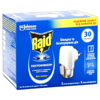 Raid Electrofumigator with Mosquito Liquid for 30 nights - buy, prices for COSMOS - photo 3