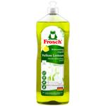 Засіб для миття посуду Frosch Жовтий лимон 1л