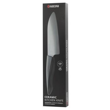 Kyocera ZK-140BK-BK Ceramic Santoku Knife 14cm Black Blade and Black Handle