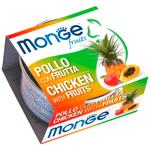 Monge Fruits Wet Food with Chicken and Fruit for Cats 80g