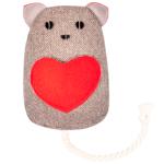 Іграшка для собак Pet Fun Кіт із пищалкою, шурхотом та кишенею для ласощів 8х27см