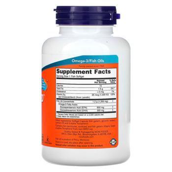 Now Foods Ultra Omega 3-D Fish Oil 1200mg 90 fish softgels - buy, prices for Biotus - photo 2