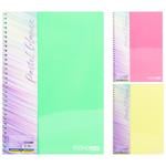 Economix Pastel A5 Checkered Notebook with Plastic Cover 80 Sheets