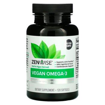 Риб'ячий жир Zenwise Health Vegan Omega-3 120 гелевих капсул - купити, ціни на - фото 1