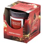 Areon Apple & Cinnamon Scented Candle in Glass 120g