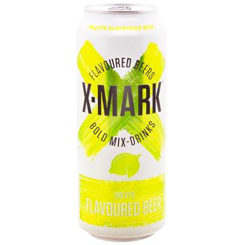 Пиво X-mark Flavoured Beer Mojito светлое фильтрованное 5,9% 0,5л - купить, цены на WINETIME - фото 1