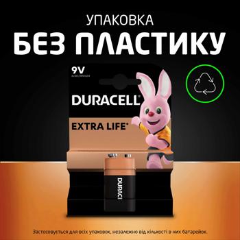 Батарейка Duracell 9V щелочная крона - купить, цены на - фото 6