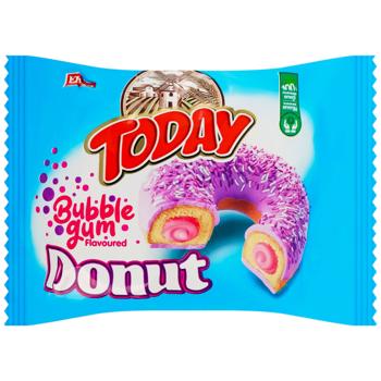 Пончик Elvan Today Donut зі смаком жувальної гумки 50г - купити, ціни на Епіцентр FOOD - фото 1