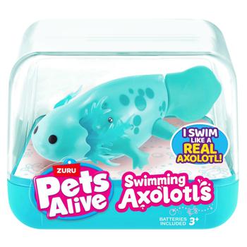 Игрушка интерактивная Pets Alive S1 Аксолотль 2xLR44 бирюзовый