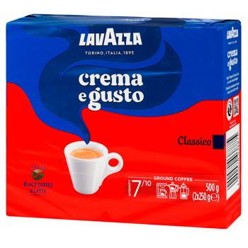 Кава Lavazza Crema e Gusto Classico мелена 2*250г - купити, ціни на METRO - фото 1