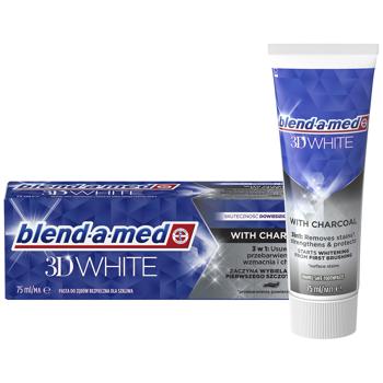Зубна паста Blend-a-Med 3D White з деревним вугіллям 75мл - купити, ціни на КОСМОС - фото 1