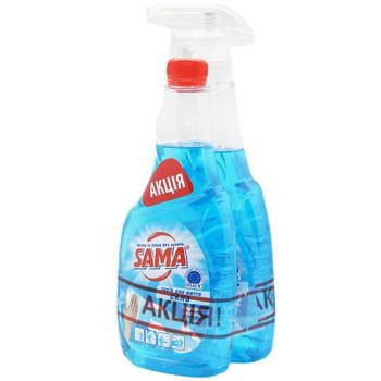 Cleaning mean Sama for glass surfaces 500ml Ukraine - buy, prices for Auchan - photo 1